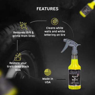 Lane’s Tire Cleaner – For Black Walls & White Lettering
