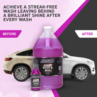 Lane’s Grape Auto Wash Soap with Wax – High Foam Shine