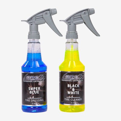 Super Blue Tire Dressing & Black & White Tire Cleaner Kit | Lane's Car Products
