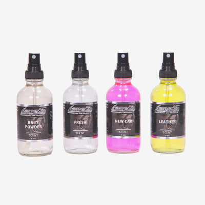 Baby Powder, Fresh, New Car & Leather Air Freshener Kit 4 oz. Each