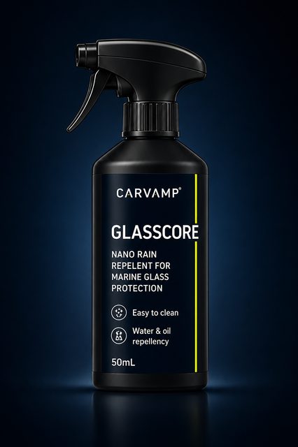 CARVAMP GLASSCORE marine glass rain repellent spray