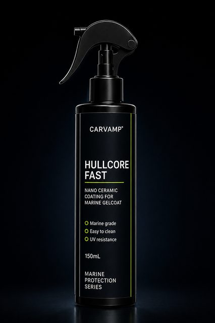 CARVAMP HULLCORE FAST marine gelcoat nano ceramic coating spray